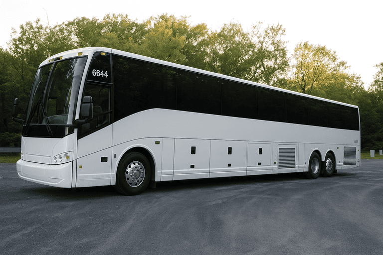 exterior of Charter Bus Rental Ontario coach bus
