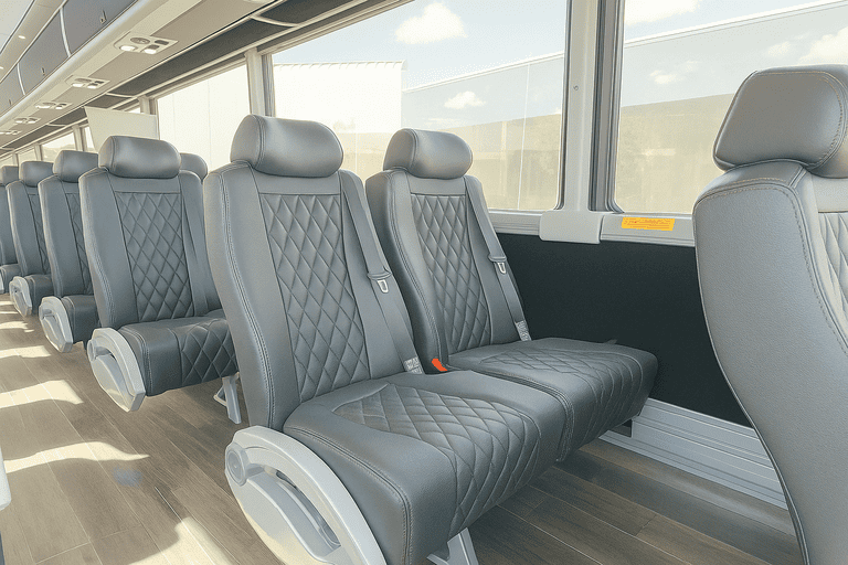 interior of Charter Bus Rental Ontario charter bus